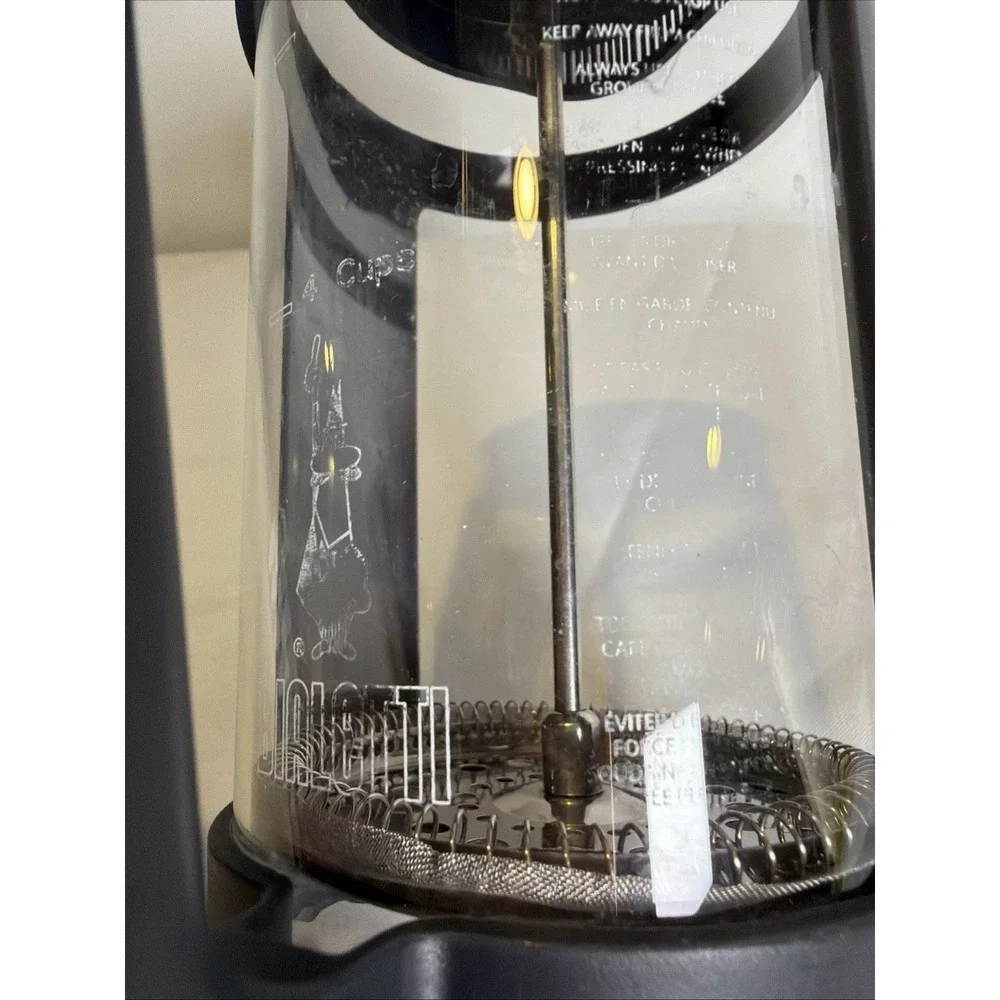 Bialetti Preziosa French Press Glass Coffee Maker 8 Cup